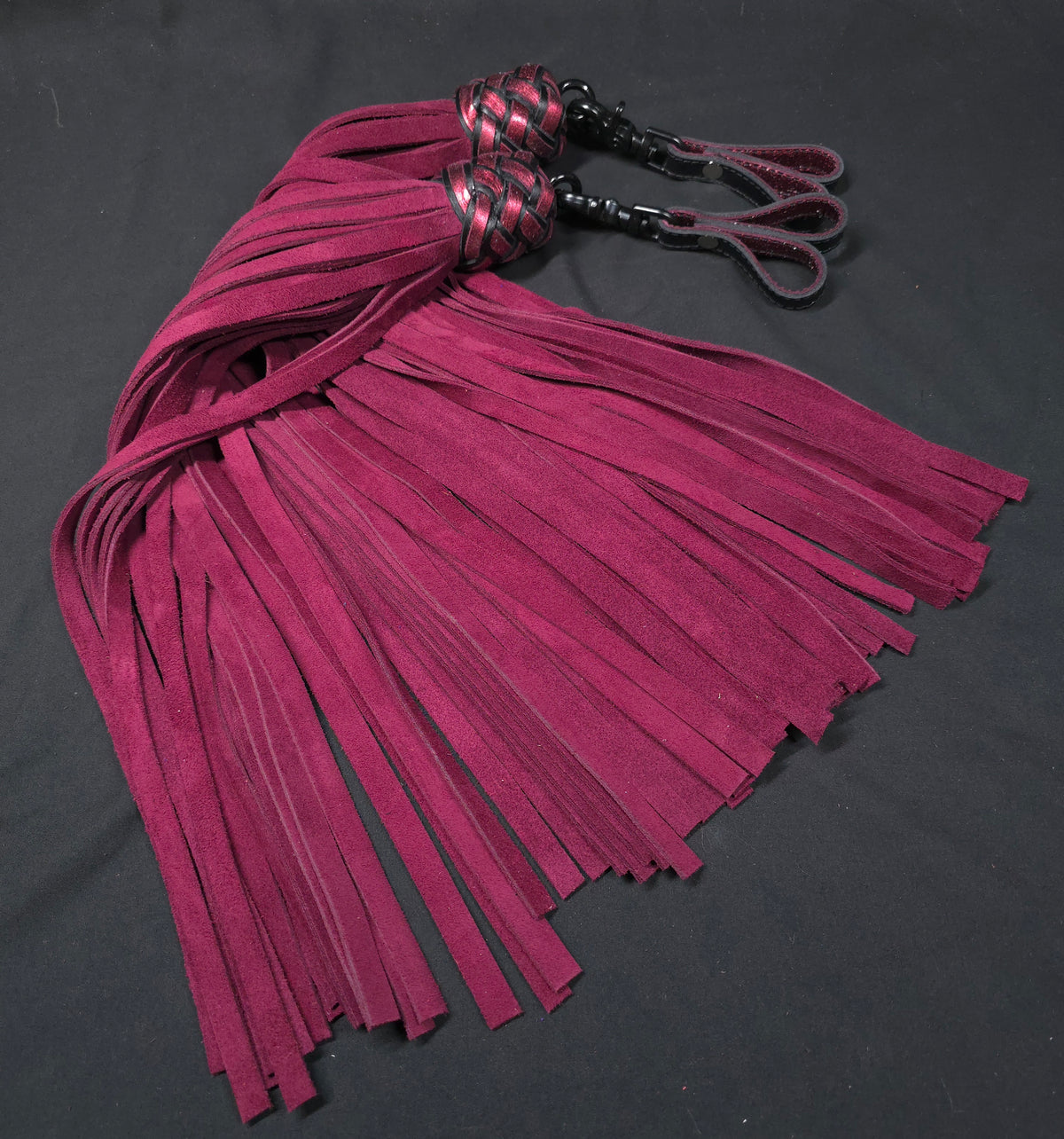 Burgundy Suede Finger Floggers- In Stock