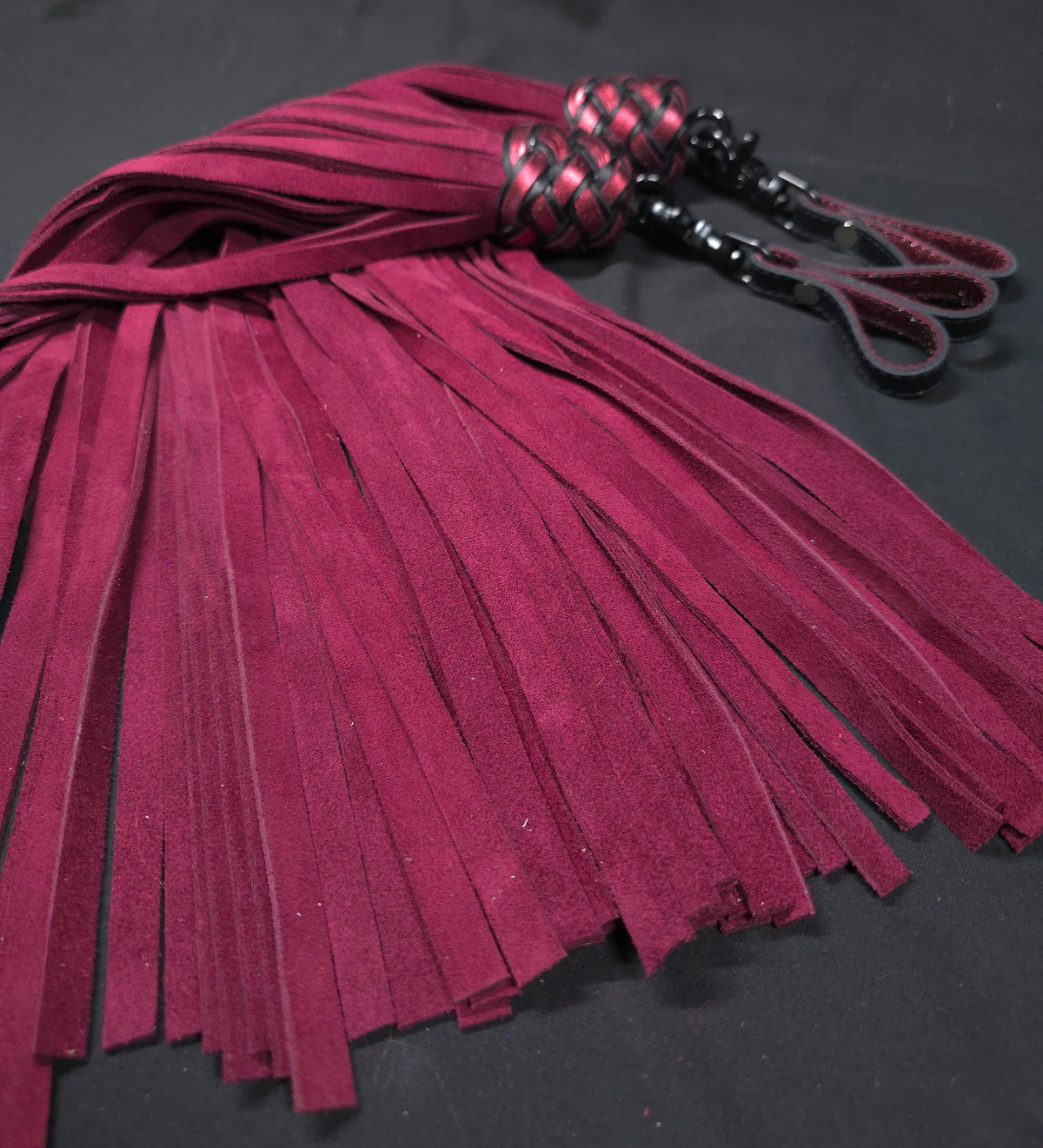 Burgundy Suede Finger Floggers- In Stock