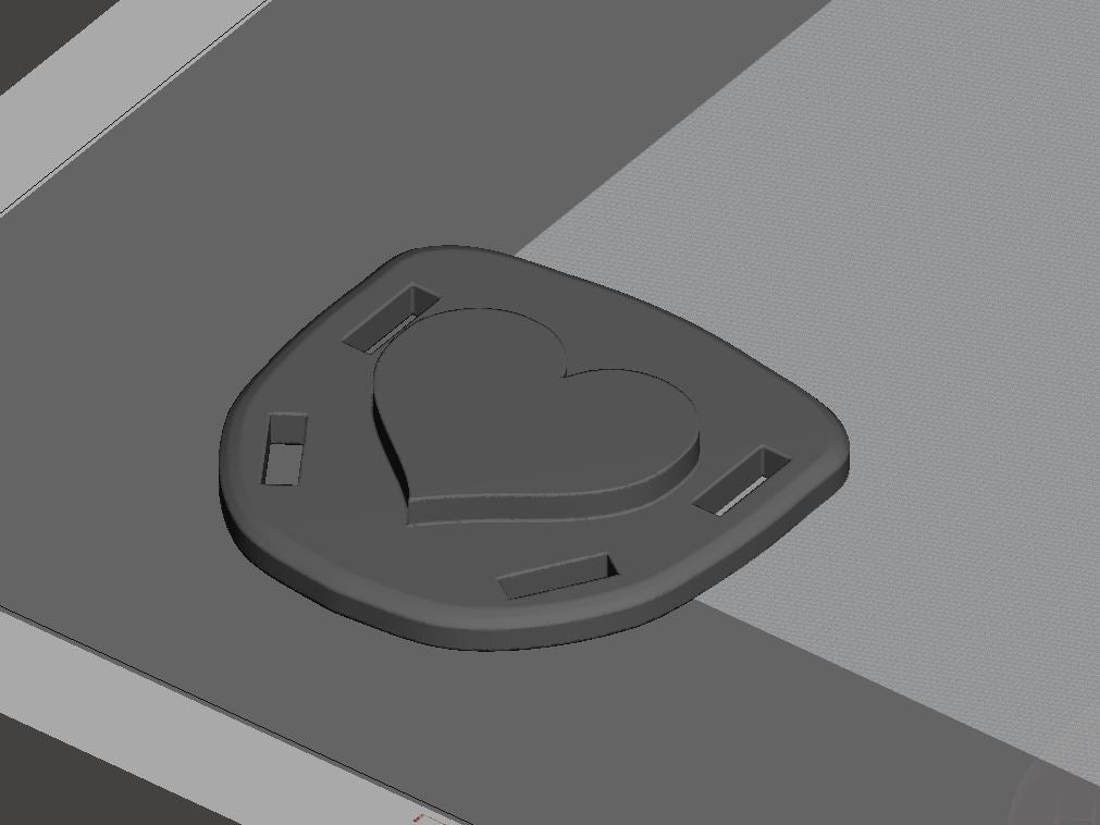 Spanking Pad Heart STL FILE FOR 3D PRINTING