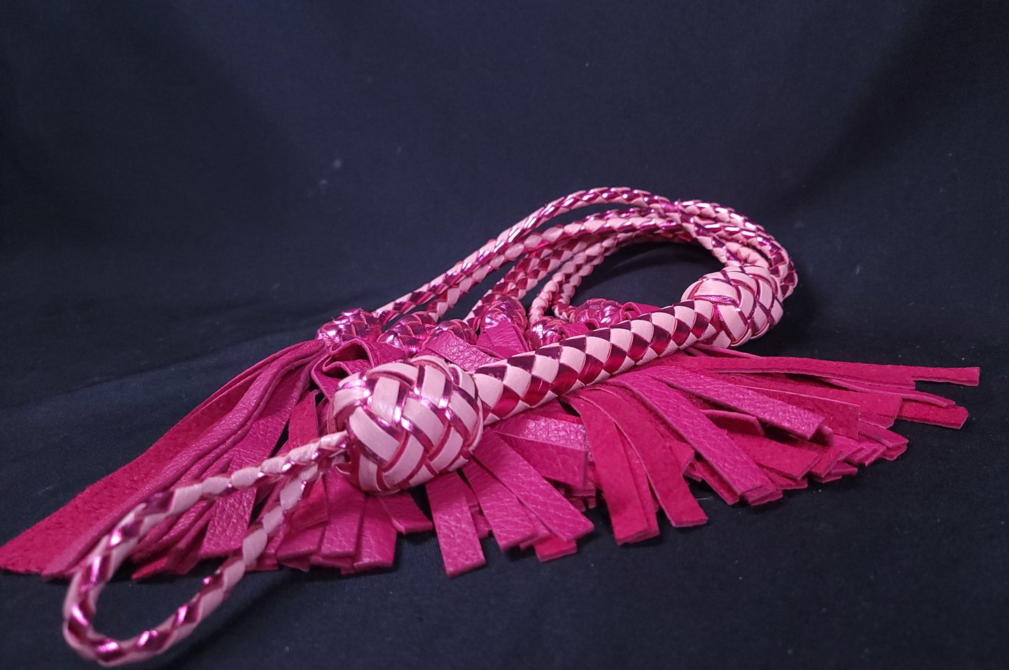 Pink Deerskin Thumper Flogger- In Stock