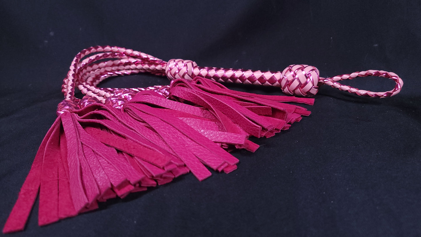 Pink Deerskin Thumper Flogger- In Stock