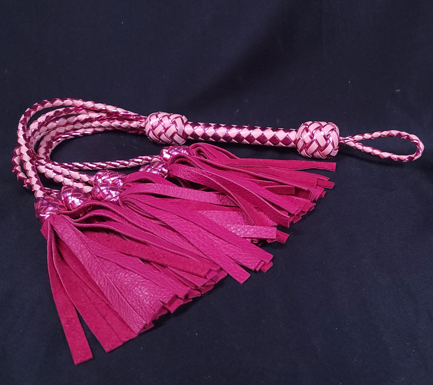 Pink Deerskin Thumper Flogger- In Stock