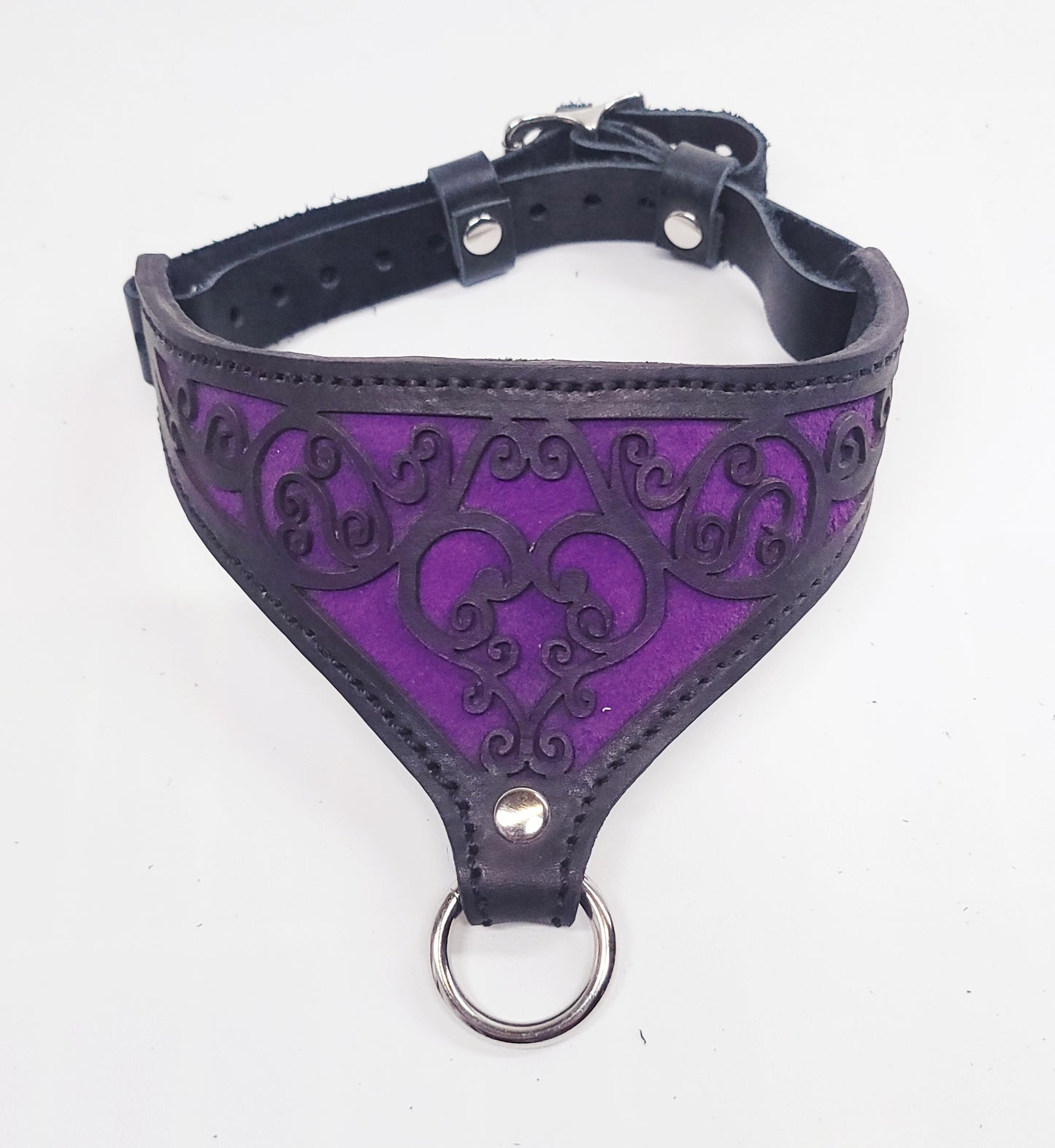 Purple Heart Filigree Collar- In Stock
