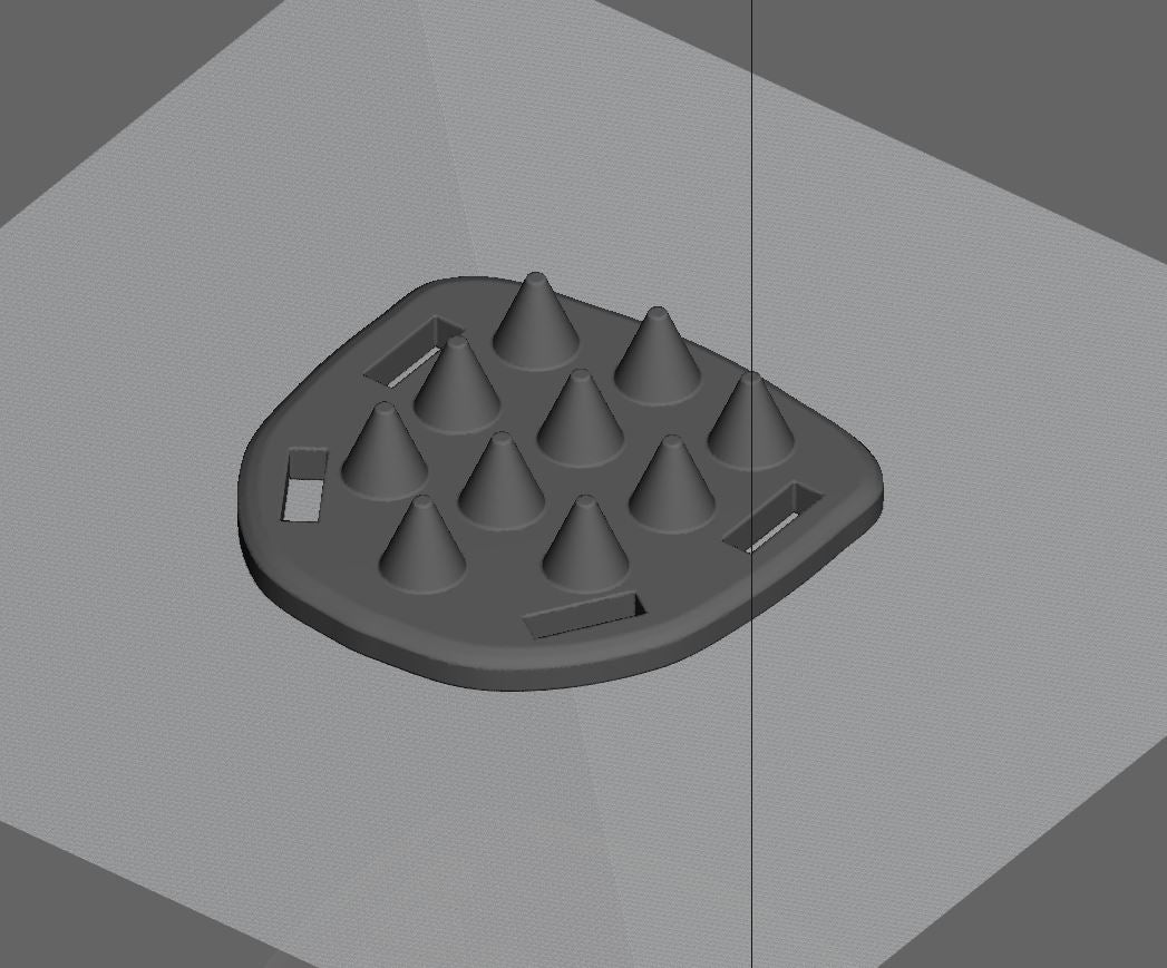 Spanking Pad Spiked- STL FILE FOR 3D PRINTING