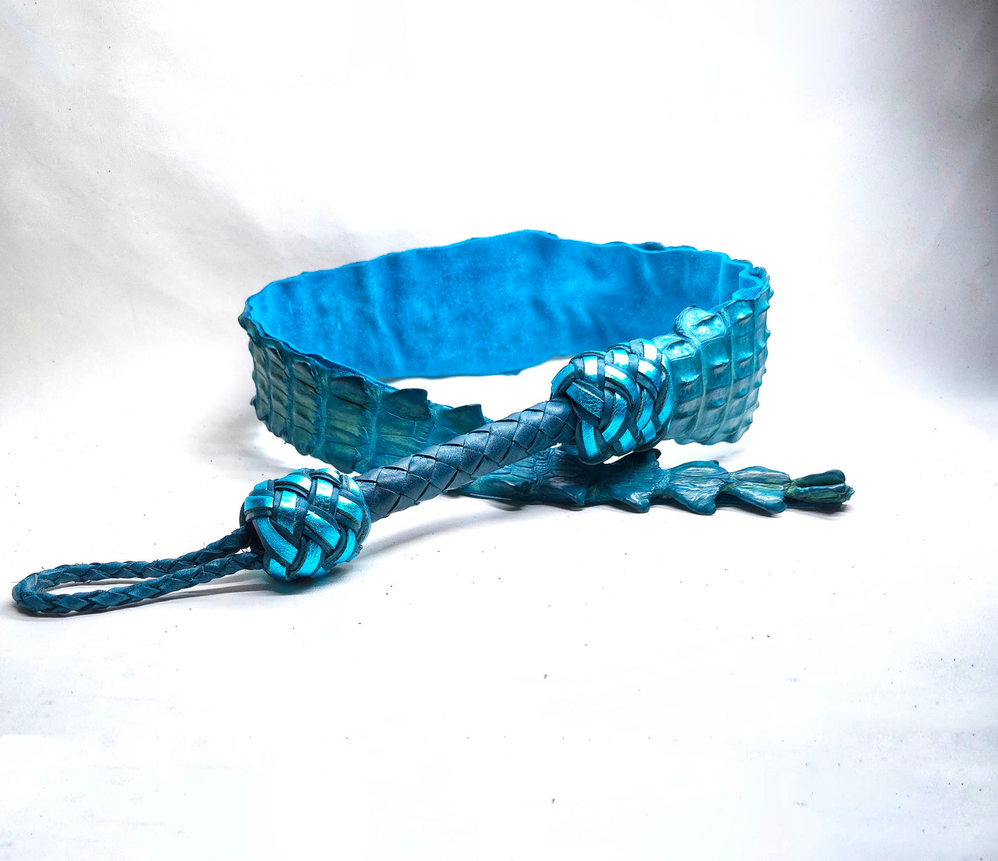 Alligator Dragon Tail- Teal- Made to Order