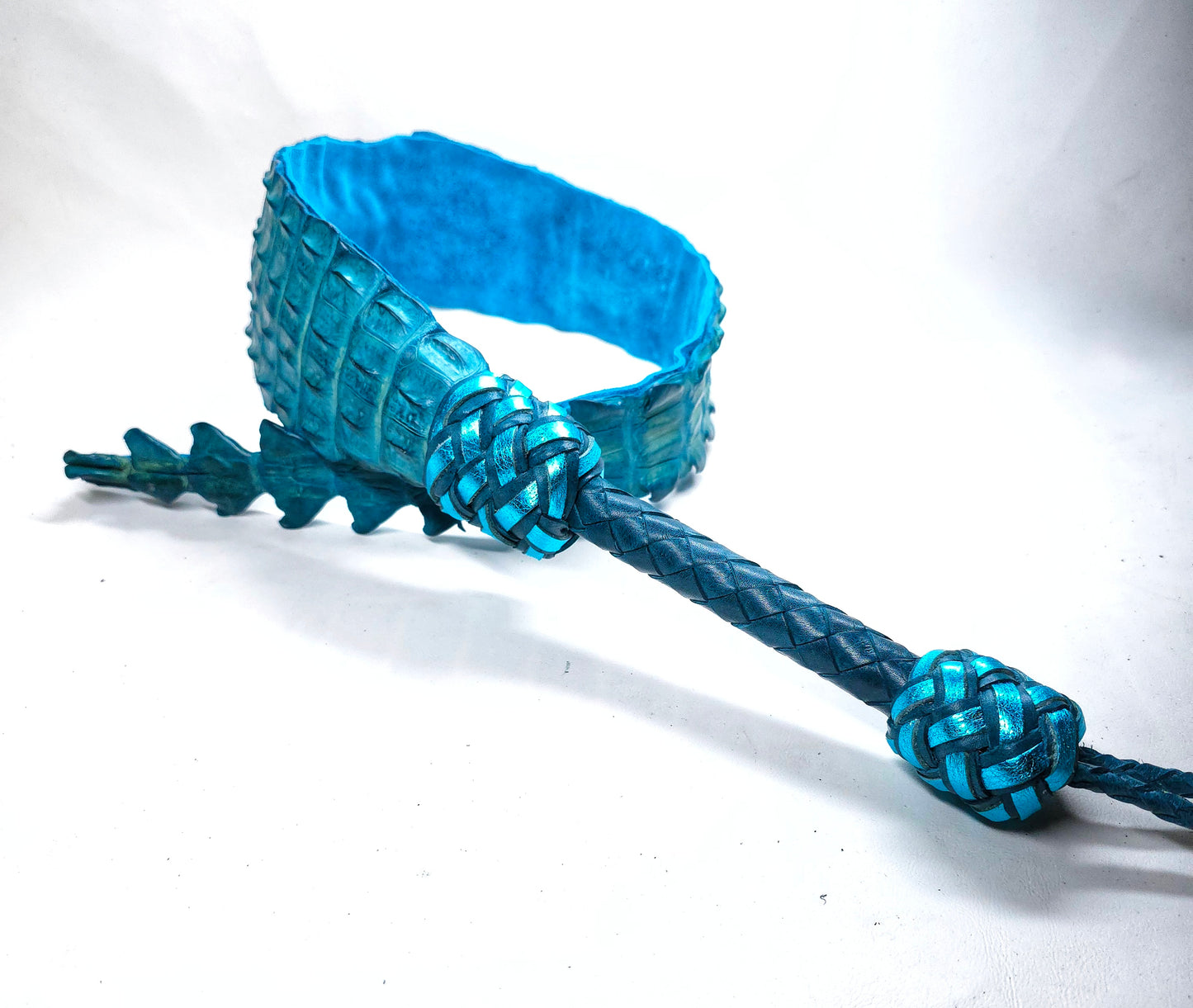 Alligator Dragon Tail- Teal- Made to Order