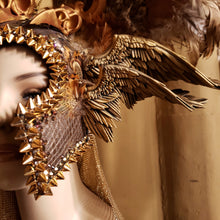 Load image into Gallery viewer, Valkyrie Feather Headdress - Festival Headdress, Mardi Gras Headress