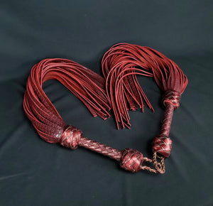 Black Cherry Bison Floggers- Made to Order