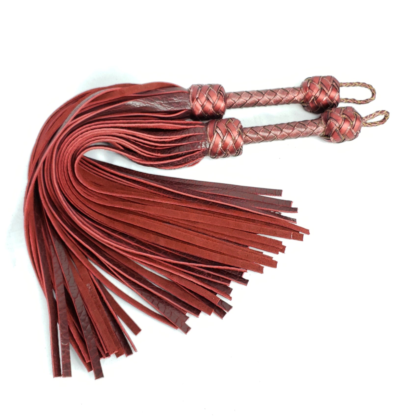 Black Cherry Bison Floggers- Made to Order – Firebird Leather