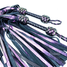 Load image into Gallery viewer, Chameleon Leather Floggers- In Stock