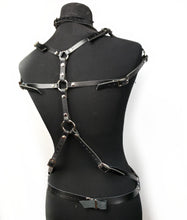 Load image into Gallery viewer, Queen of the Nile Leather Harness, BDSM Chest Harness