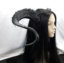Load image into Gallery viewer, Large King Demon Horns for Costumes and Cosplay- Made to order