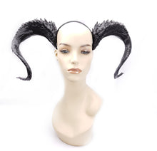 Load image into Gallery viewer, Large King Demon Horns for Costumes and Cosplay- Made to order