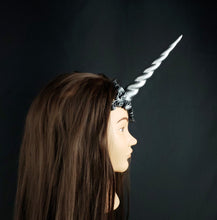 Load image into Gallery viewer, Silver Unicorn Horn - In stock
