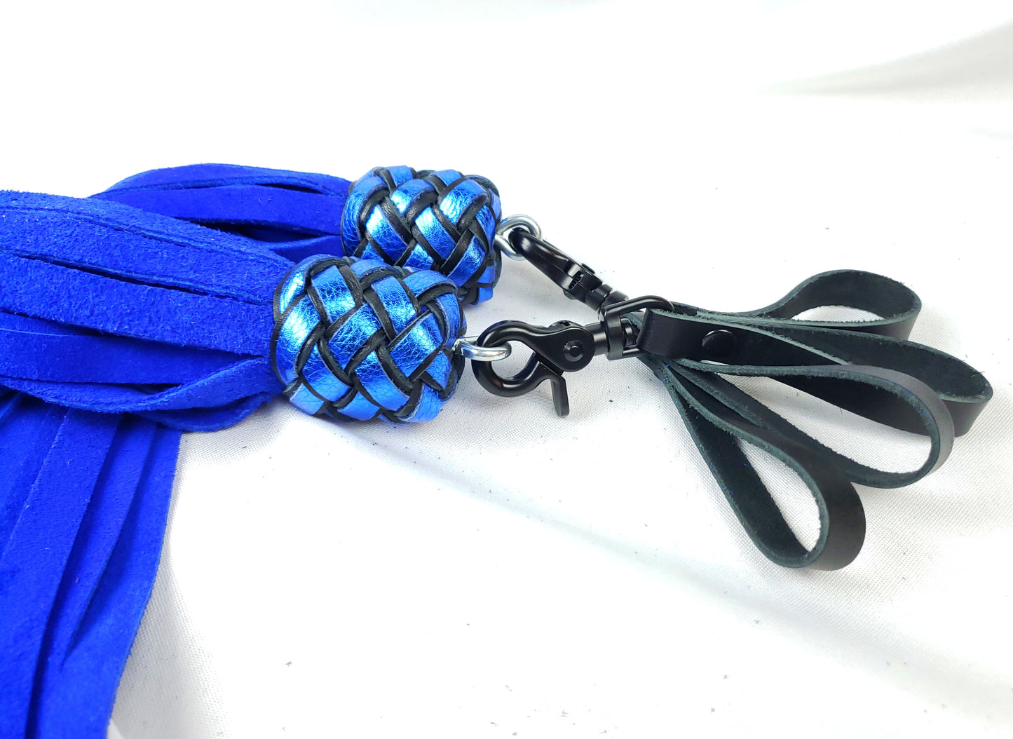 Blue Suede Finger Floggers- In Stock