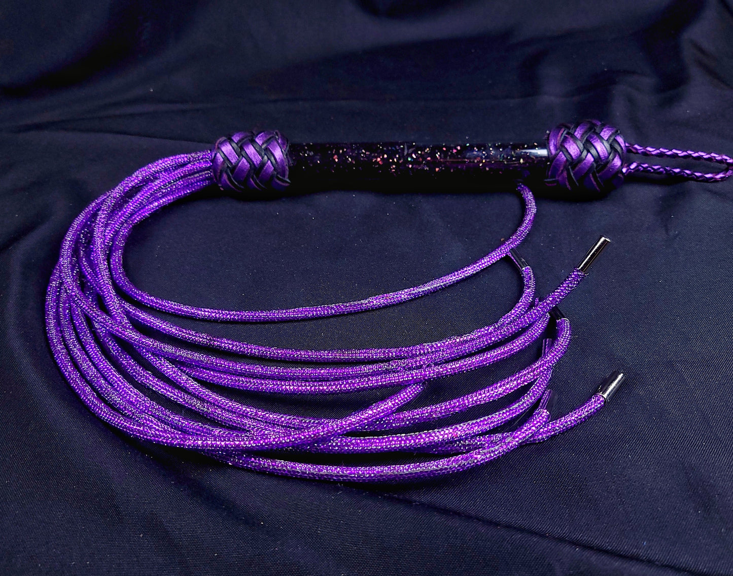 Purple Rhinestone Flogger
