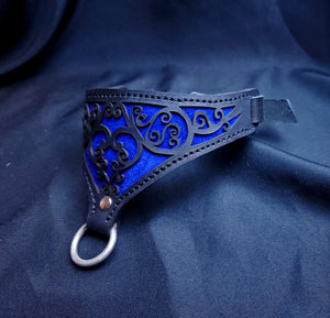 Blue Heart Filigree Collar - In Stock