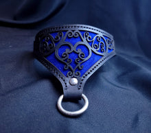 Load image into Gallery viewer, Blue Heart Filigree Collar - In Stock