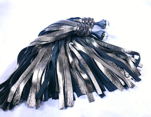 Iron Rose Ball Handle Mop Floggers- Bronze Lamb