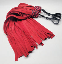 Load image into Gallery viewer, Red Suede Finger Floggers- In Stock