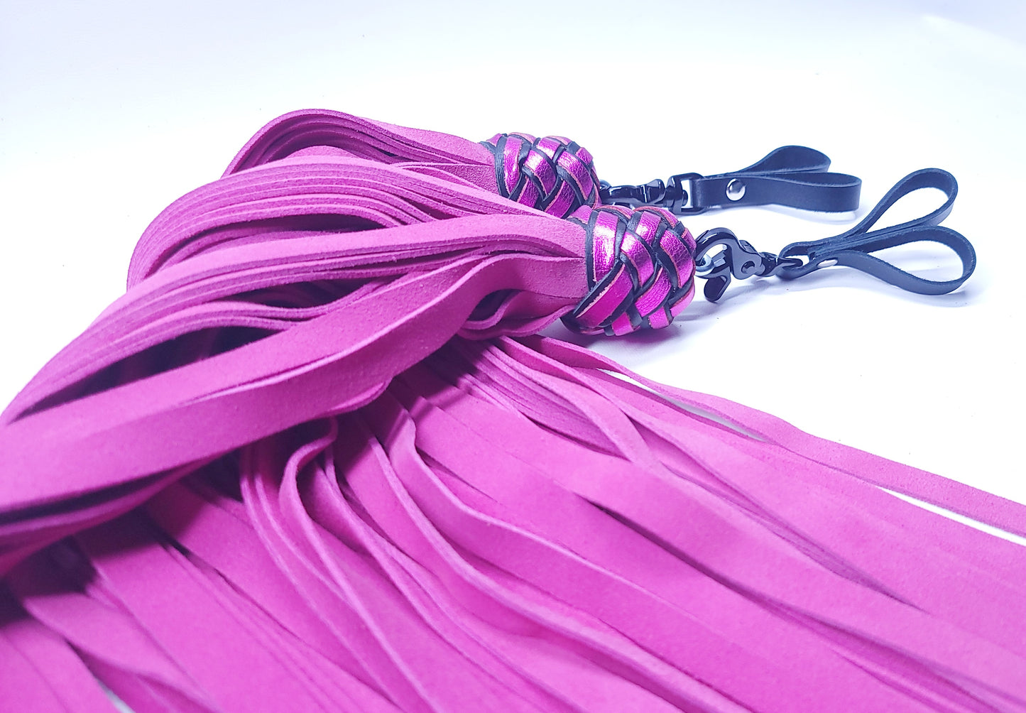Pink Suede Finger Floggers- Made to Order