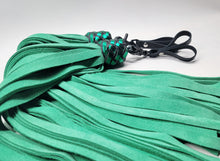 Load image into Gallery viewer, Green Suede Finger Floggers- In Stock