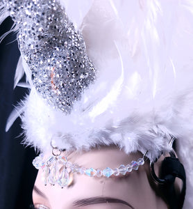 White Unicorn Headdress