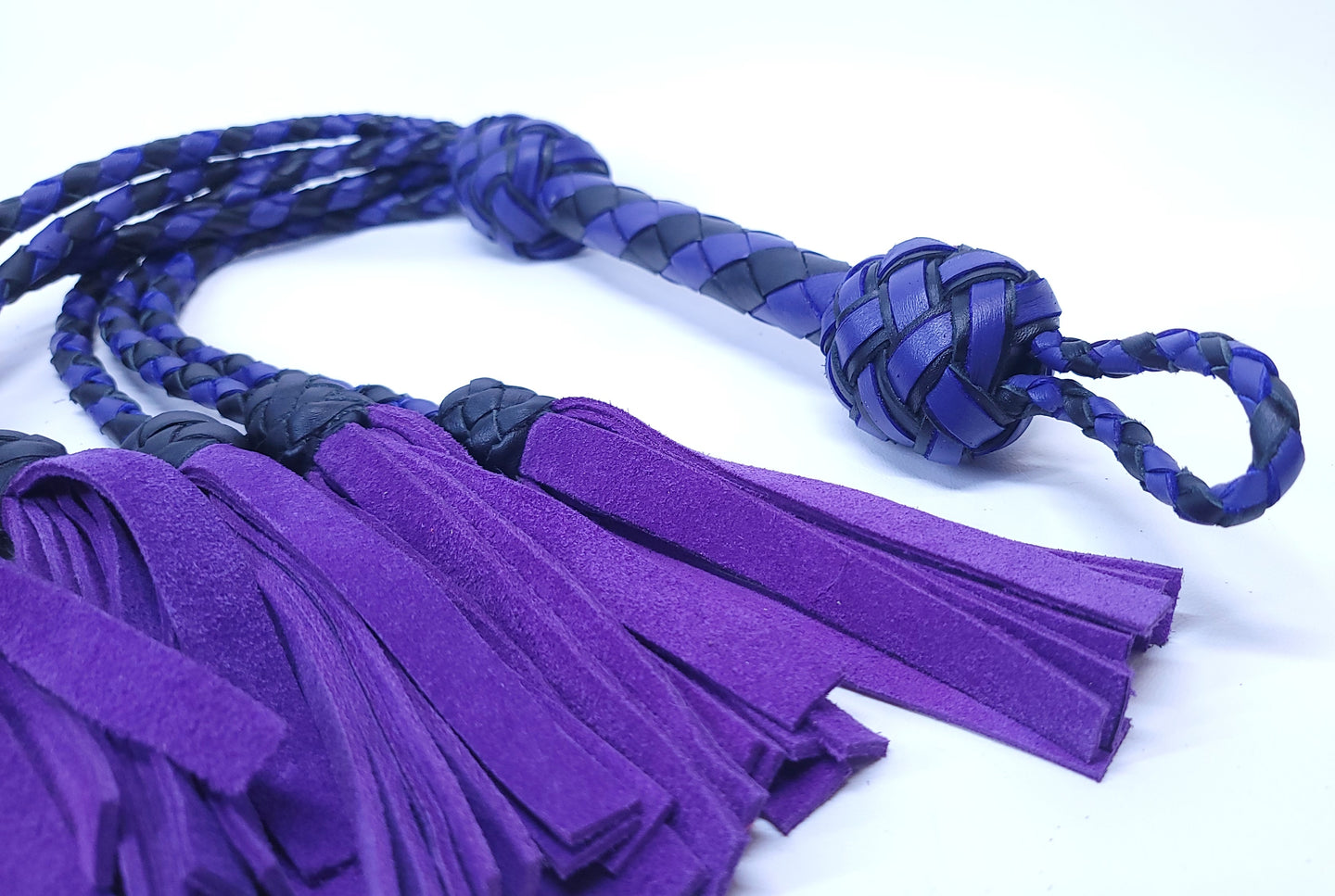 Black and Purple Suede Thumper- Made to Order