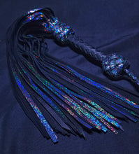 Load image into Gallery viewer, Rainbow Galaxy thin tailed flogger