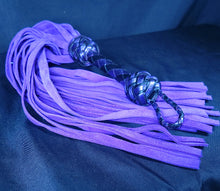 Load image into Gallery viewer, Purple Suede Flogger - In Stock