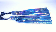 Load image into Gallery viewer, Dark Silver Rainbow Finger Floggers- Pair- In Stock