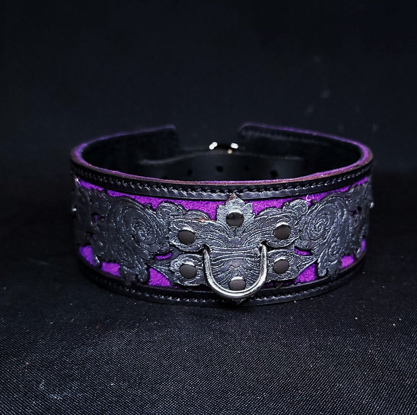 Venice on Fire Band Collar in Purple- In Stock