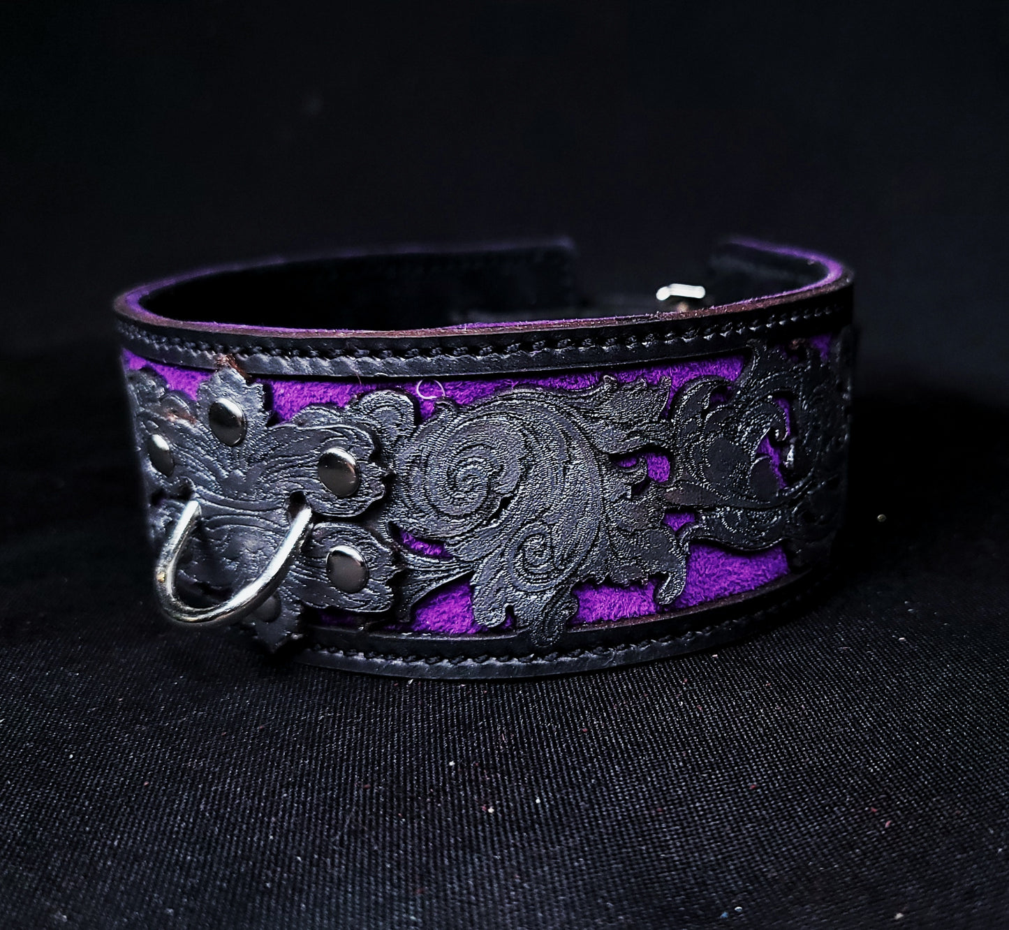 Venice on Fire Band Collar in Purple- In Stock