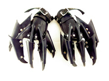 Load image into Gallery viewer, Black  Leather Claw Gloves Armor- Size L - In Stock
