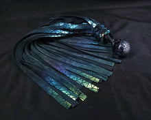 Load image into Gallery viewer, Silver Rainbow Ball Handle flogger- In Stock
