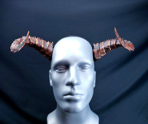 Demon, Dragon, Tiefling horns- Painted and ready to wear