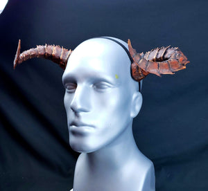 Demon, Dragon, Tiefling horns- Painted and ready to wear