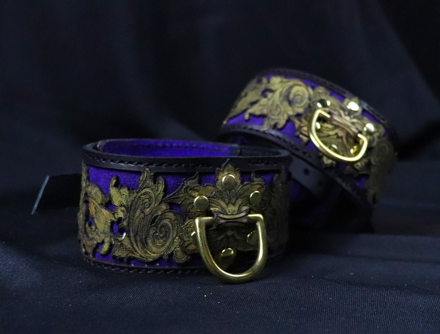 Venice on Fire  Ankle and or Wrist cuffs -Made to Order