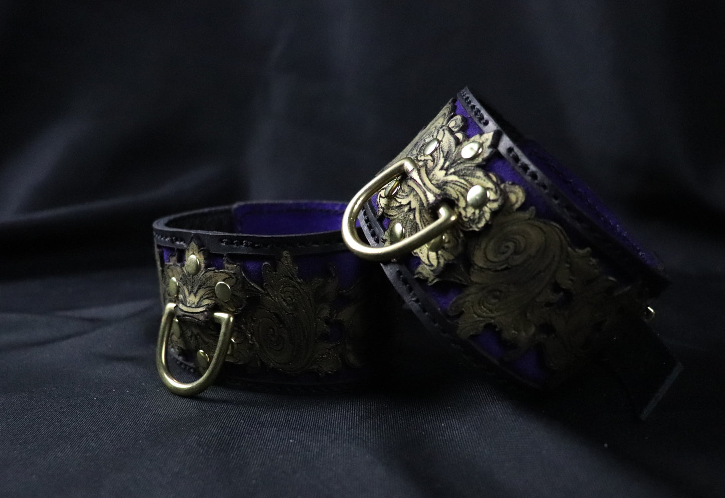 Venice on Fire  Ankle and or Wrist cuffs -Made to Order