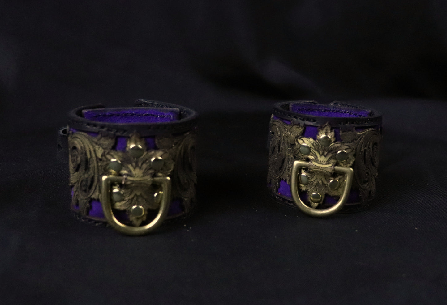 Venice on Fire  Ankle and or Wrist cuffs -Made to Order