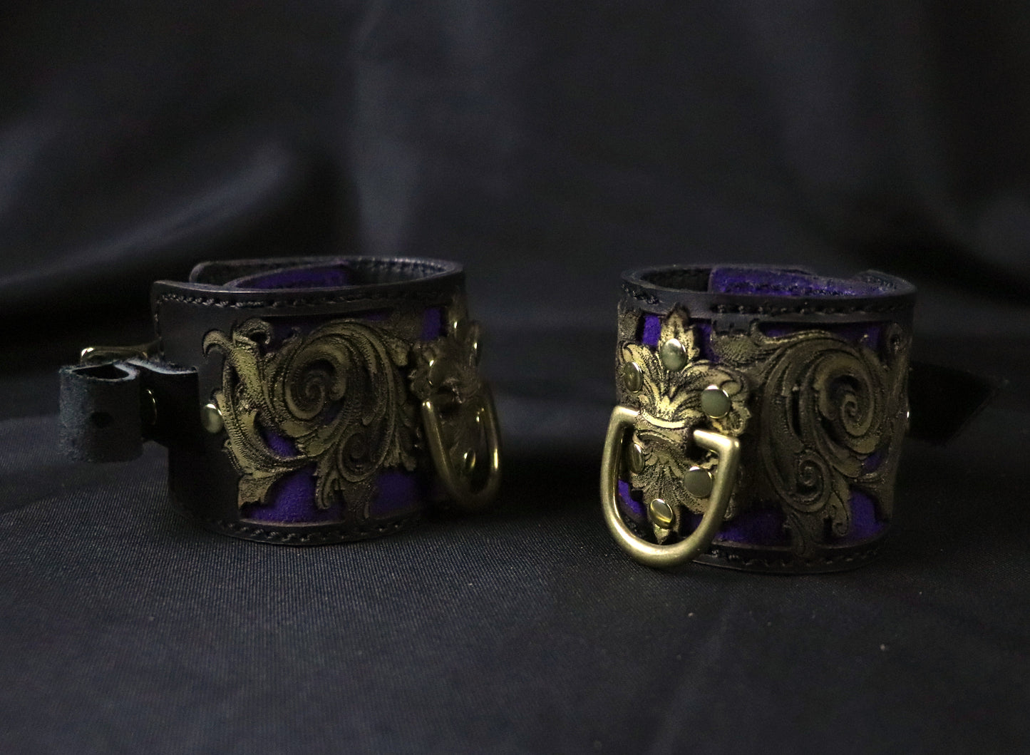 Venice on Fire  Ankle and or Wrist cuffs -Made to Order