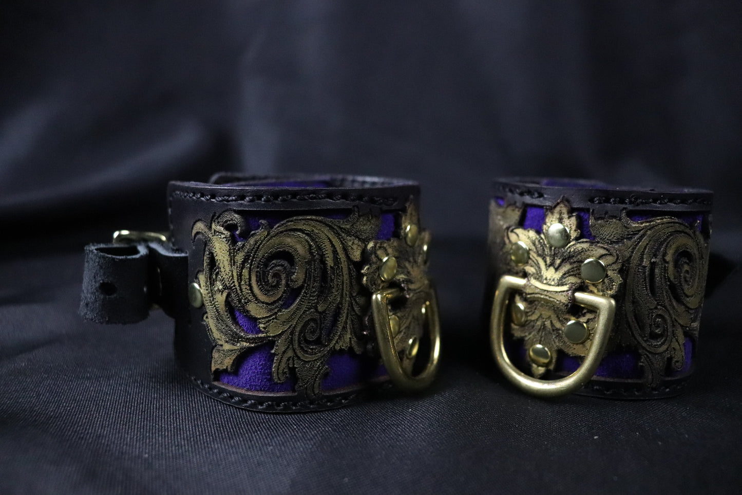 Venice on Fire  Ankle and or Wrist cuffs -Made to Order