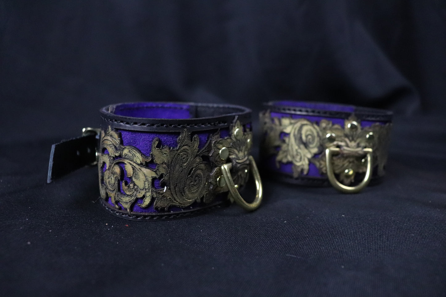 Venice on Fire  Ankle and or Wrist cuffs -Made to Order