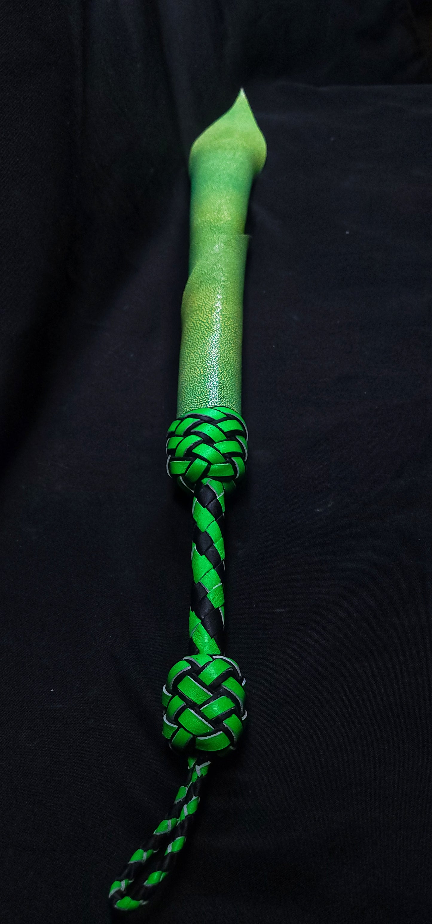 Neon Green Stingray Pattern DragonTail- In Stock
