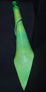 Neon Green Stingray Pattern DragonTail- In Stock