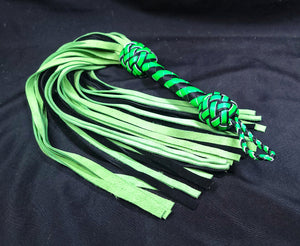 Neon Green Suede Flogger- In Stock