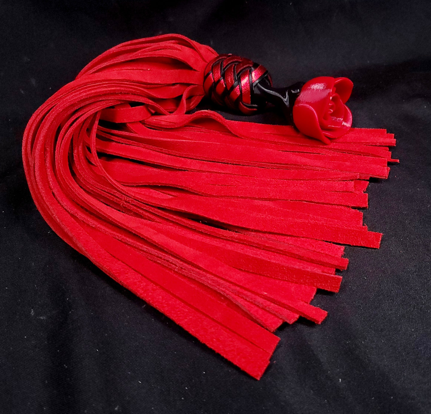 Crimson Rose Deerskin Flogger- In Stock