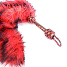 Load image into Gallery viewer, Red and Black Fluffinator flogger- Made to Order