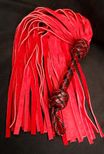 Load image into Gallery viewer, Red Deerskin Flogger - In Stock