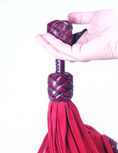 Load image into Gallery viewer, Red Suede Ball Handle Floggers Pair- In Stock